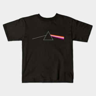 Lesbian Pride Side of the Moon Kids T-Shirt